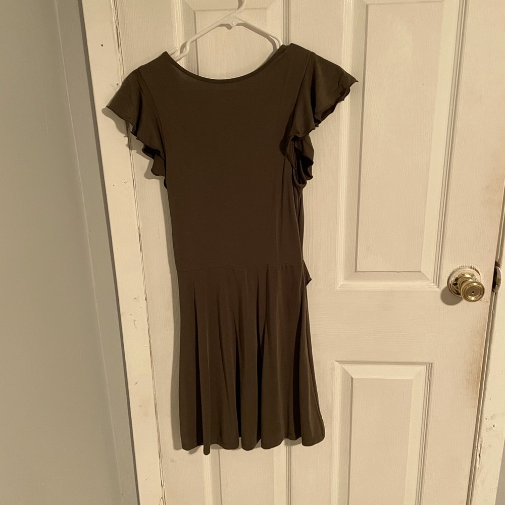 Olive green dress